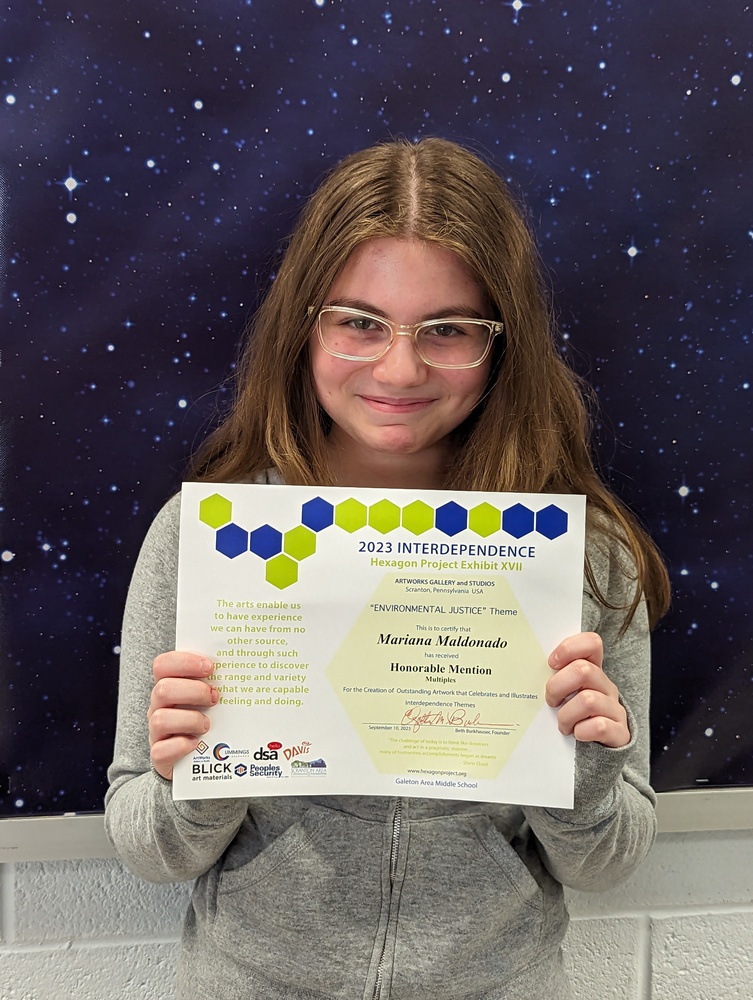 Student Receives Honorable Mention at International Art Contest